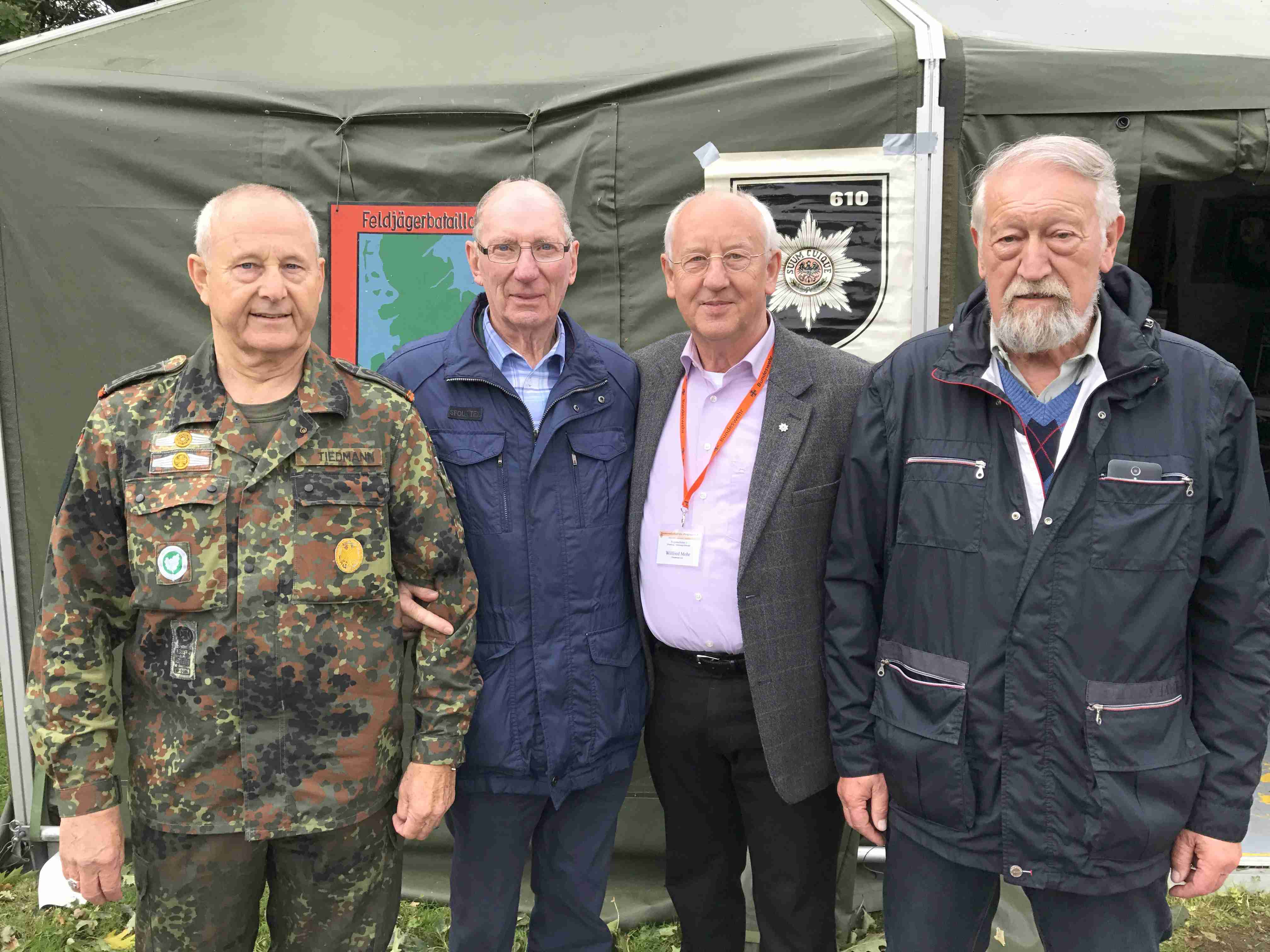 v.l.: Karl-Heinz Tiedmann, Hans-Joachim Krüger, Wilfried Mohr, Dieter Kammholz