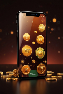 Smartphone mit Dice Spin Casino App